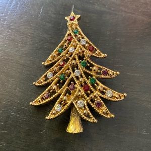Vintage Christmas Tree Pin